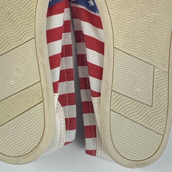 Bongo USA Flag Canvas Loafers Size 11 - Picture 6 of 7